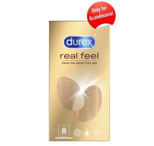 Durex Real Feel - Prezerwatywy Pozbawione Lateksu 8szt